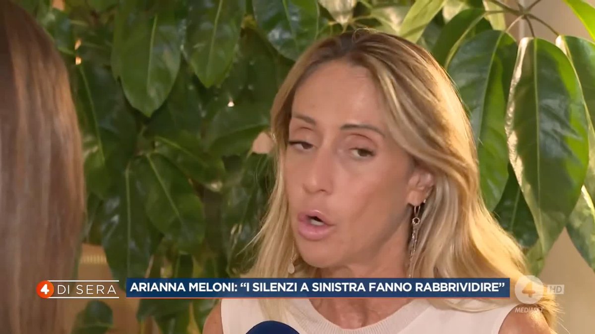 Omicidio #Kirk, Arianna Meloni: "Non sentire esponenti della sinistra condannare questo fatto fa rabbrividire" #4disera è in diretta su #Rete4 e in streaming su Mediaset Infinity
