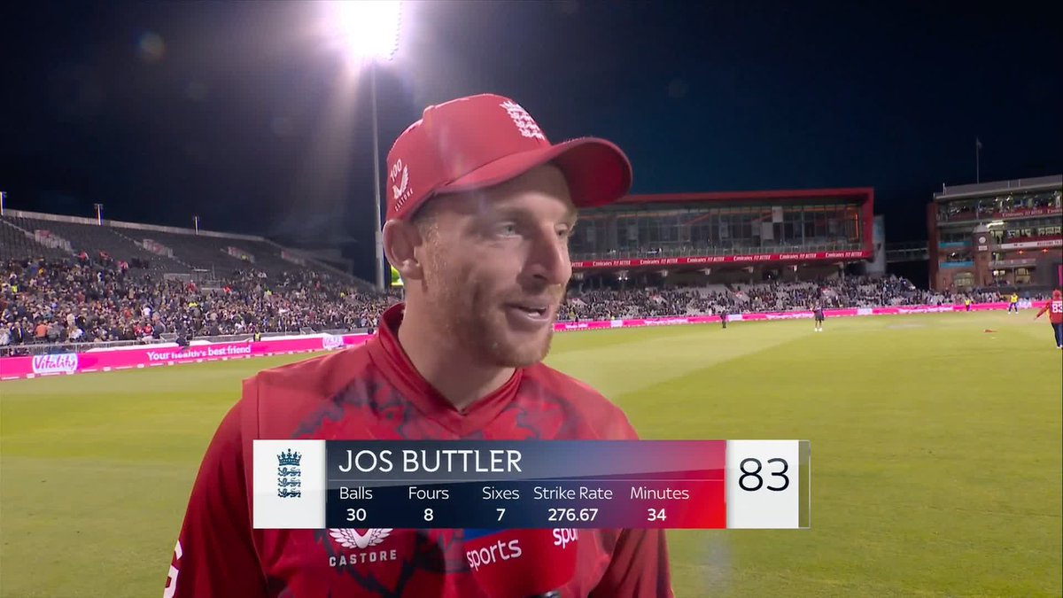 Jos Buttler reacts to England and Phil Salt's REMARKABLE innings 😅