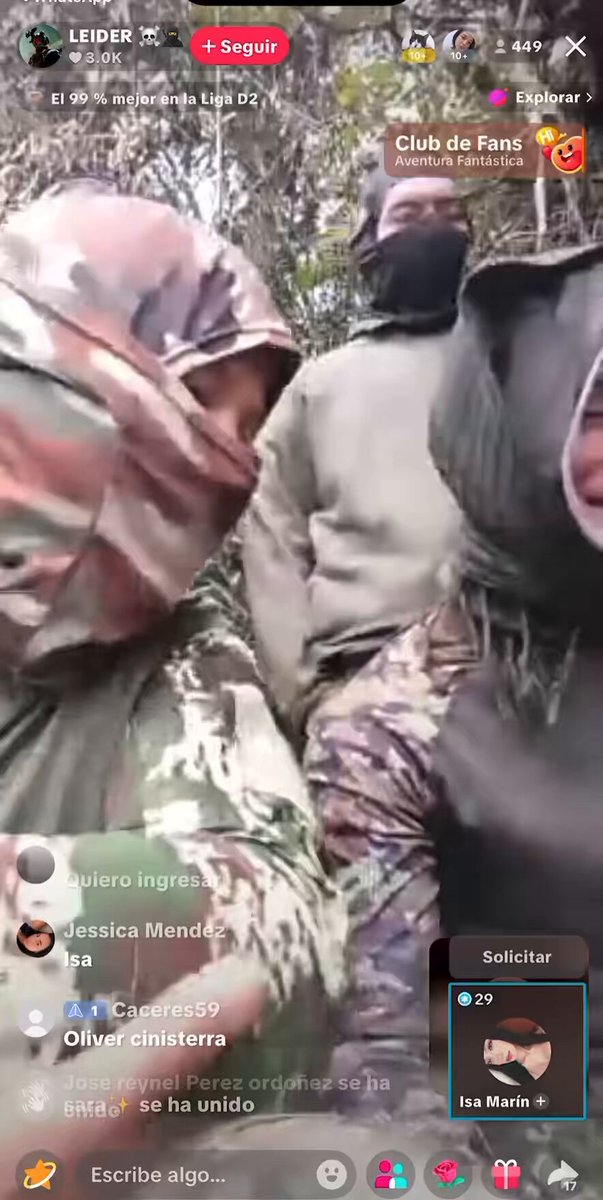 Nos envían “La guerrilla? Este video fue tomado desde tiktok, tú qué crees”?