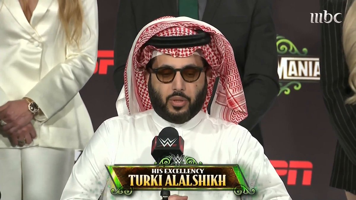 كلمة معالي المستشار تركي آل الشيخ بعد الإعلان عن استضافة موسم الرياض 2027 لعرض #راسلمينيا 43 🇸🇦🔥 #RiyadhSeason #WrestleManiaRiyadh TURKI ALALSHIKH موسم الرياض | Riyadh Season WWE