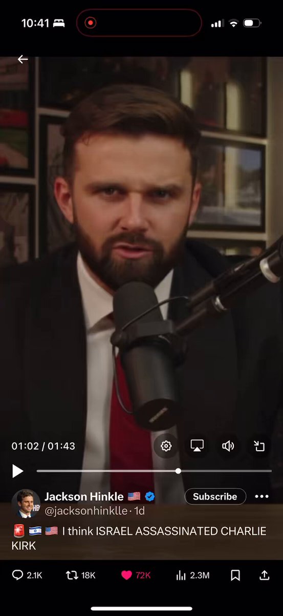 Imagine asking a bunch of political commentators not to speculate on the assassination of a major political figure who just tried to stop trump from going to war with Iran. Imagine using emotional blackmail and threats to silence questions. Agree with Hinkle Jackson Hinkle 🇺🇸 on this point .