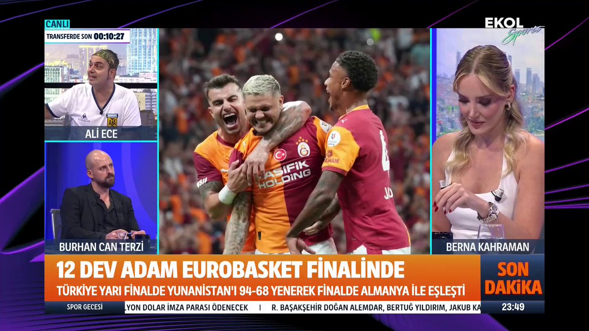 "Icardi de biliyor tam hazır olmadığını!" 📺Ali Ece: Icardi için en önemli mesele bu adamı yönetmek. Okan Buruk, insan yönetiminde çok başarılı. Şampiyonlar Ligi maçından önce Icardi 2 gol atarsa, Frankfurt maçında, sonradan giren Icardi sana bir gol atabilir. Ali Ece
