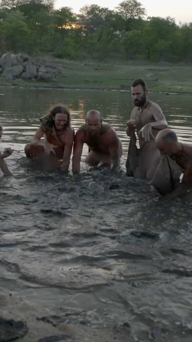 Catfish chaos! 🐟 The united team of survivalists put their fishing skills to the test. Don't miss the season finale of #NakedAndAfraid: Apocalypse this Sunday at 8P on Discovery.