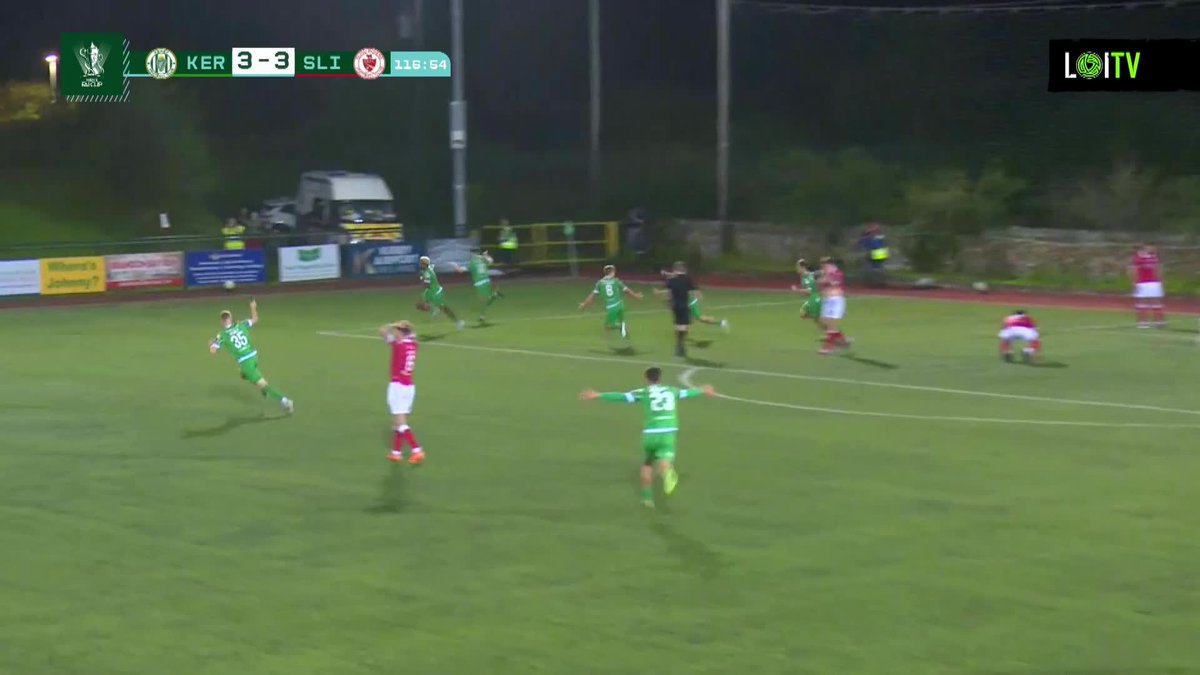 This night will go down as the greatest night Kerry FC’s history!🥹💚 Local lad Daniel Okwute has made himself a hero at Mounthawk Park.