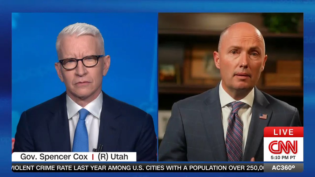 "Is this the end of a very dark era? Does this wake us up in a way that we actually change?": Utah Governor Spencer Cox calling for Americans to turn down the temperature in the wake of Charlie Kirk's killing.