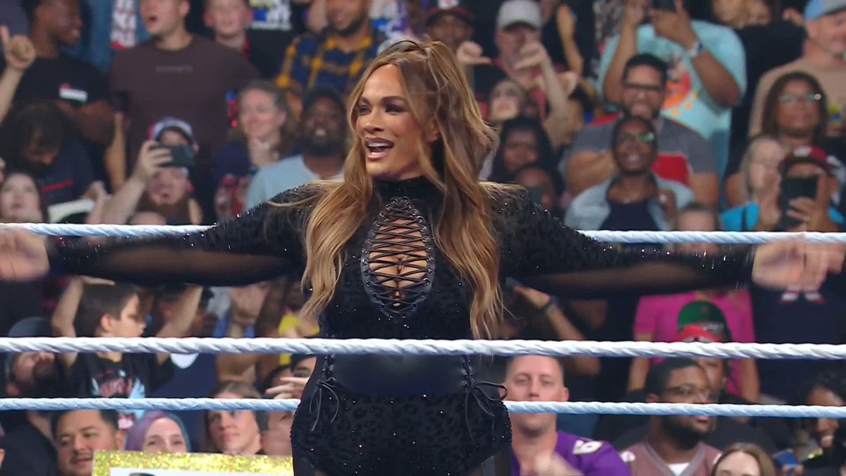 MESSAGE. SENT. Nia Jax just took out both Tiffany Stratton and Jade Cargill 😱