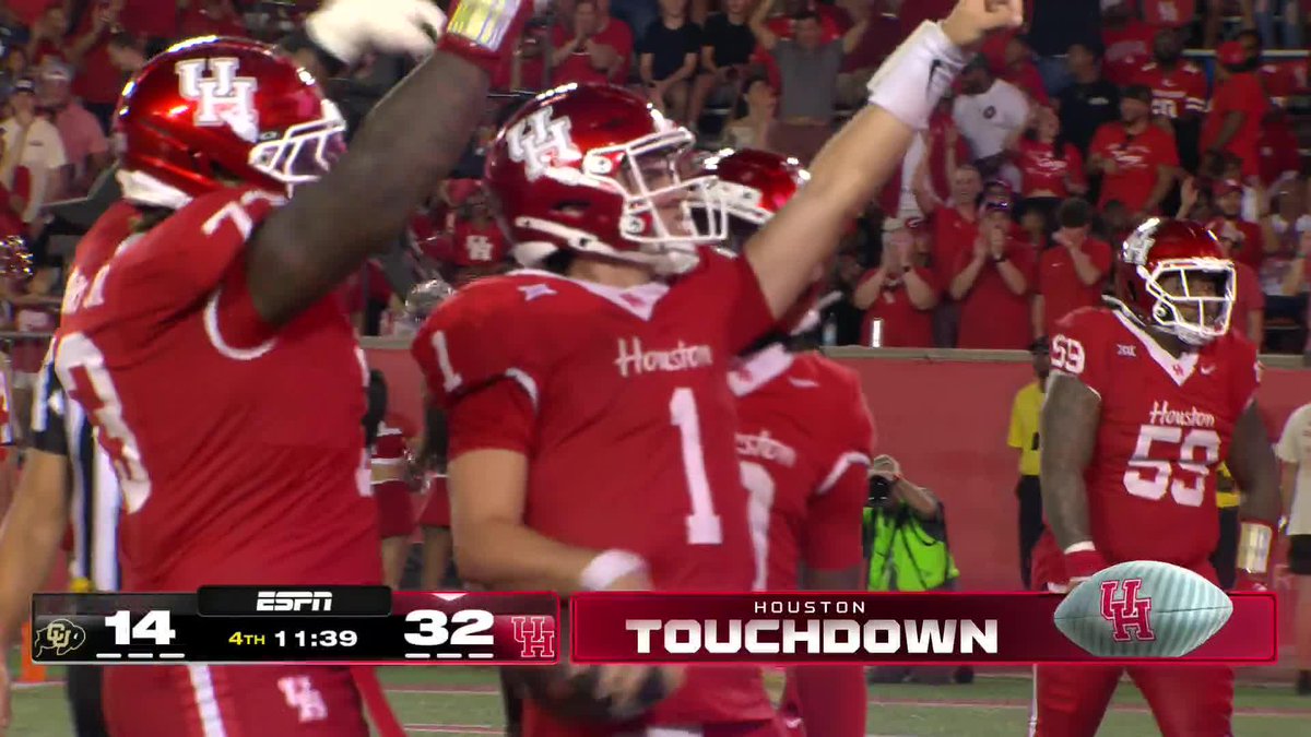 Conner Weigman calls his own number 😤 Houston up big over Colorado‼️