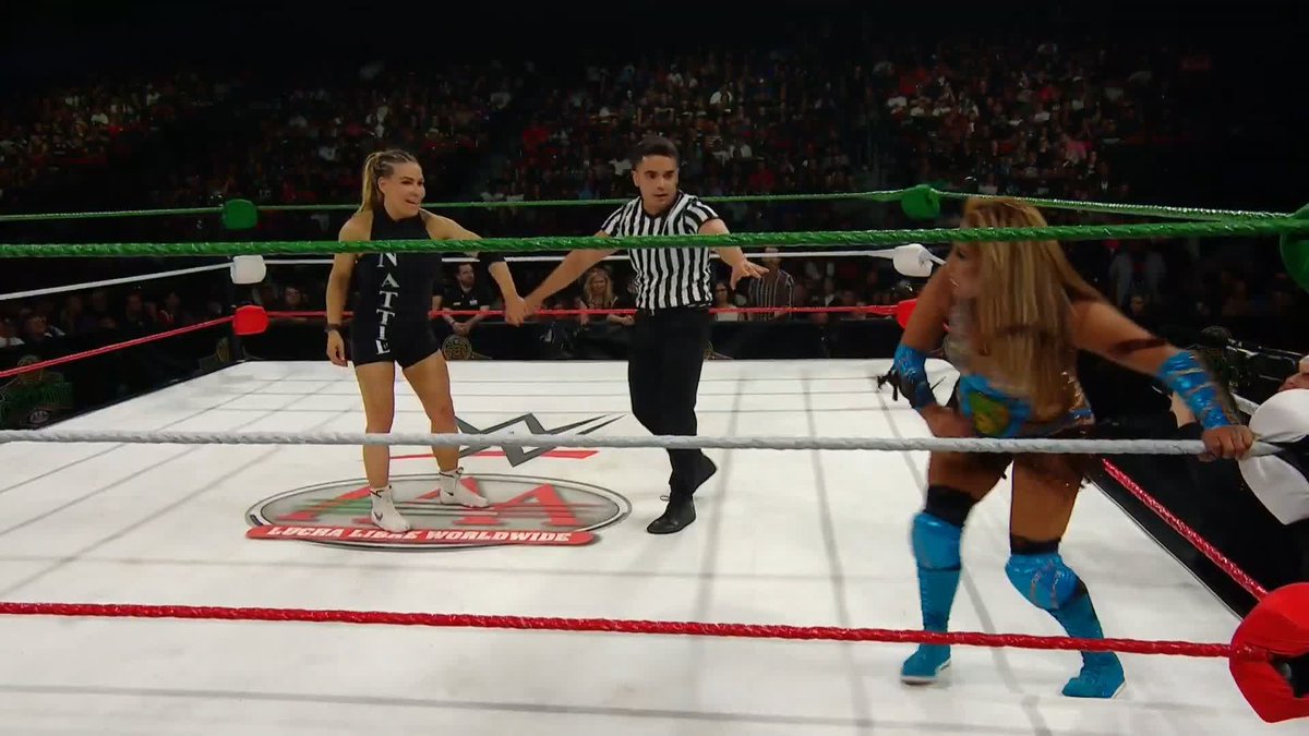 .lowkey legend and Faby Apache AAA are still going at it after the match! 👊 WATCH HERE: