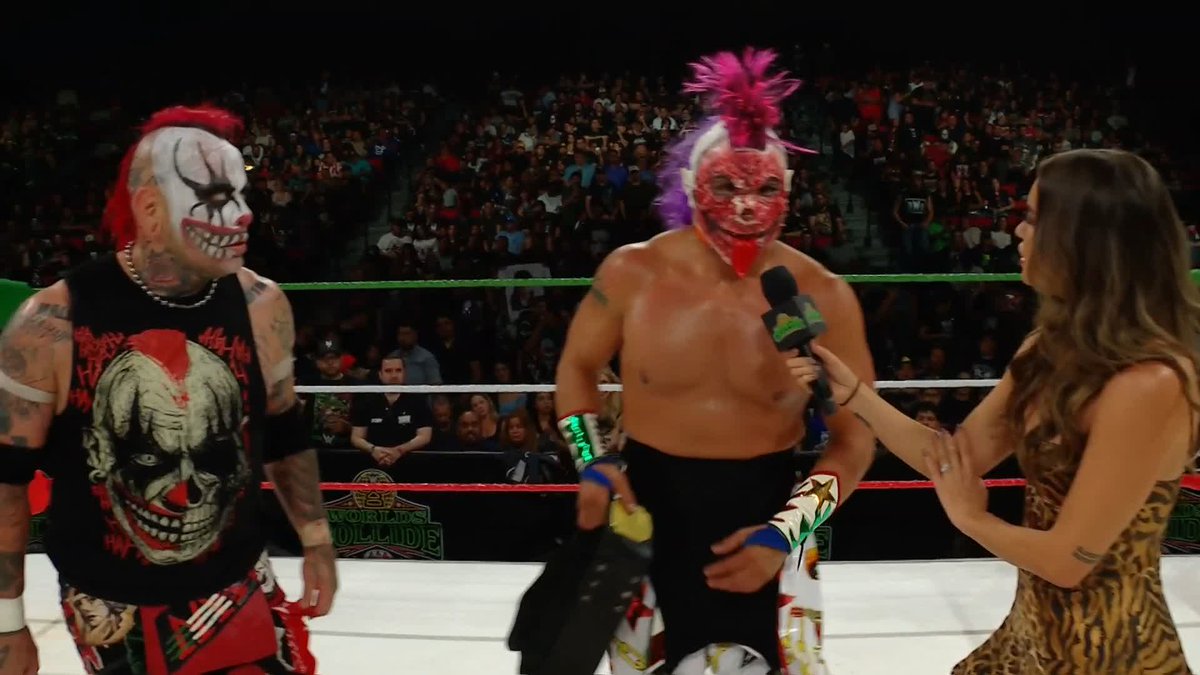 OH. MY. GOD. The Wyatt Sicks are here at Worlds Collide! 🤯 WATCH HERE: