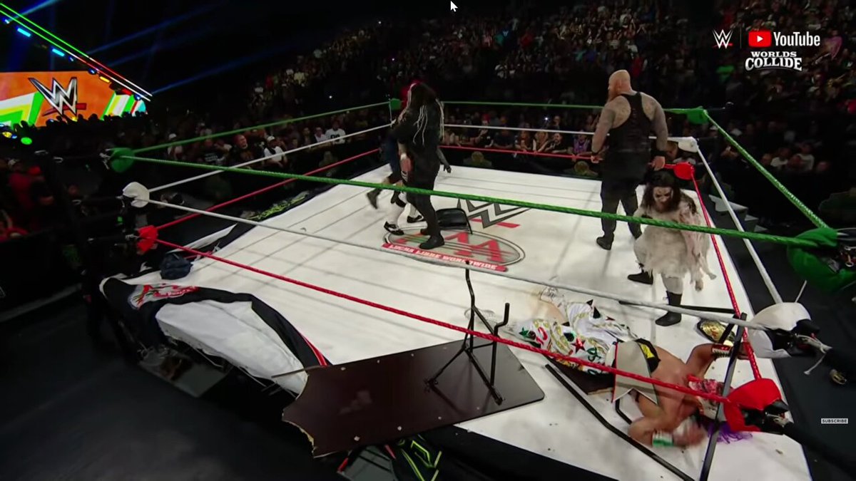 THE WYATT SICKS JUST DESTROYED THE AAA TAG TEAM CHAMPIONS 🤯 WYATT SICKS FOR THE AAA TAG TITLES 👀 #WorldsCollide