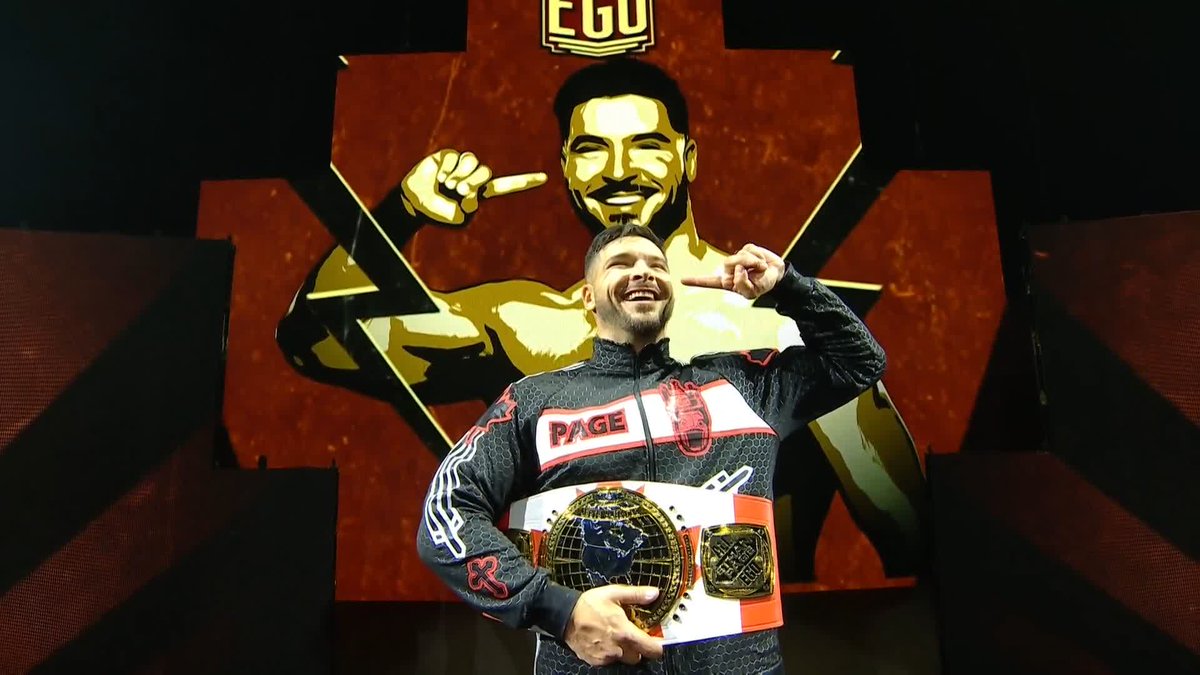 EGOOOOOO. Can NXT North American Champion “All Ego” Ethan Page add another title to his collection tonight at Worlds Collide? 🤔 WATCH HERE: