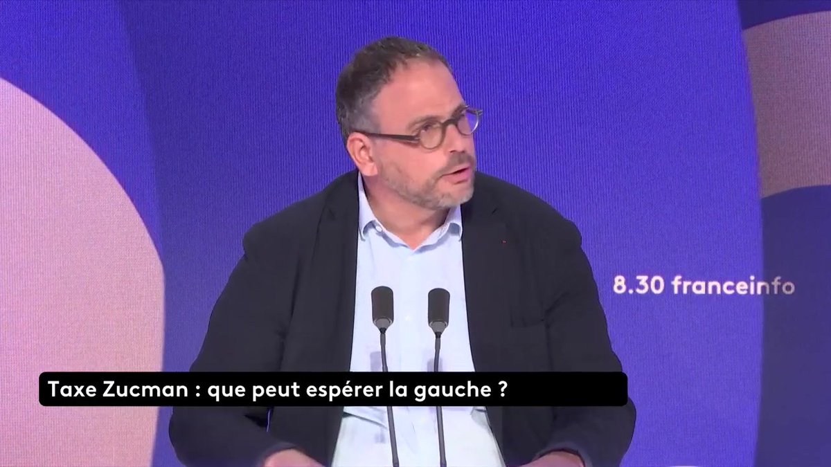Taxe Zucman : "L'idée, c'est de remettre de l'argent dans le circuit économique", déclare Aurélien Rousseau, député rattaché au groupe socialiste, ancien ministre de la Santé