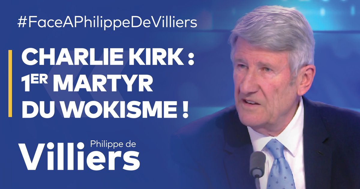🎙 Charlie Kirk : 1er martyr du #wokisme ! Son assassinat sera une borne, une balise de détresse d'une civilisation, qui marquera l'époque — comme le 4 avril 1968 avec la mort de Martin Luther King. Il incarnait la droite qui ne baisse pas les yeux. Parce qu'il croyait au dialogue, il a été exécuté. 🔗 Emission complète : #FaceAPhilippeDeVilliers #FADV