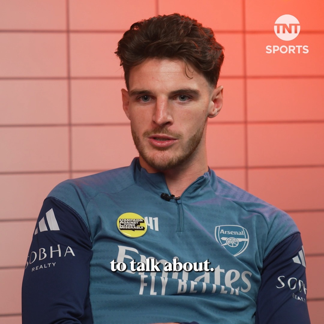 Trigger Warning - Suicide One in four of us has experienced suicidal thoughts. Starting a conversation can make all the difference 💬 As part of the Premier League's initiative #TogetherAgainstSuicide, Declan Rice discusses the importance of speaking to friends and loved ones about your mental health 🧠