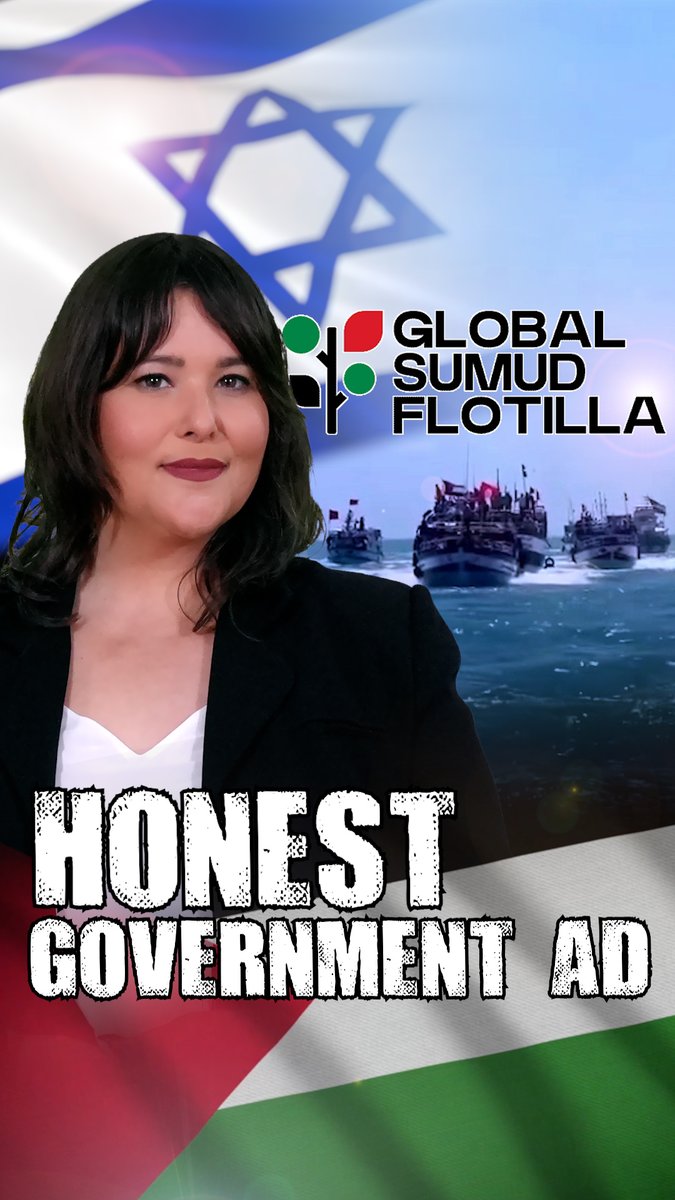 The Israeli Government has made an ad about the Global Sumud Flotilla headed for Gaza, and it's surprsingly honest and informative. 👉 Global Sumud Flotilla
