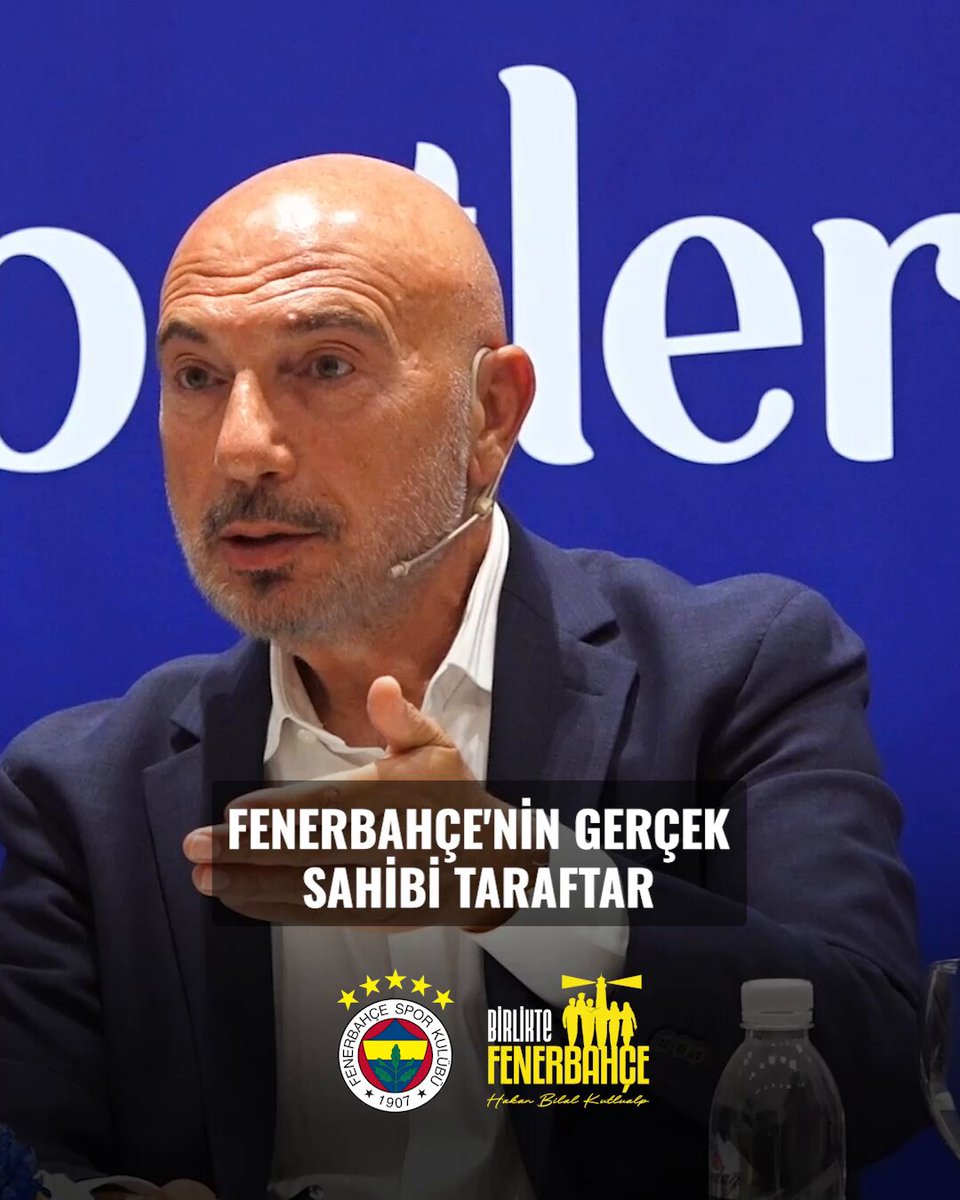 Fenerbahçe Spor Kulübü Başkan Adayı Hakan Bilal Kutlualp: Taraftar istifa da der, alkış da eder; Fenerbahçe’nin sahibi taraftardır. #BirlikteFenerbahçe