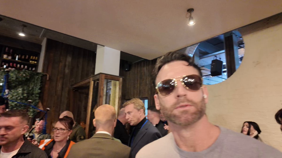 The atmosphere is already electric here is the holding station for the massive Free Speech Festival in London today with Tommy Robinson 🇬🇧 and friends!