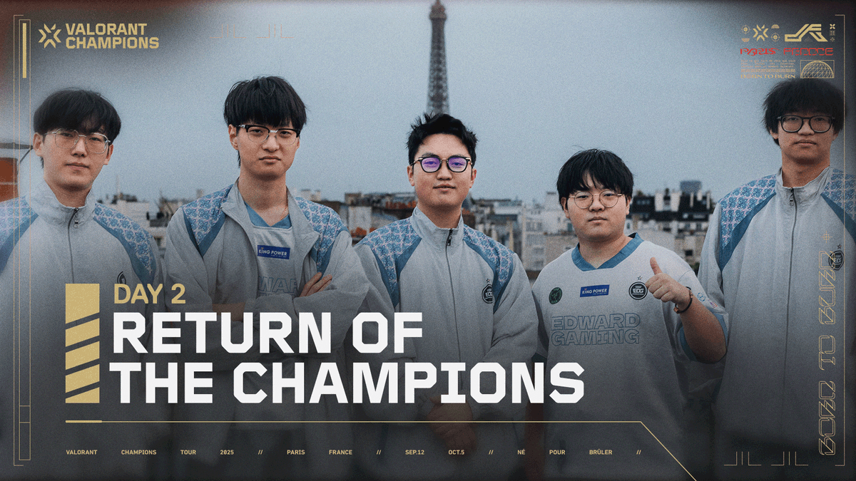 It's a return of the Champions as Edward Gaming return to the #VALORANTChampions stage for Day 2! Then, Liquid nAts and KRX MaKo face off in a matchup you won't wanna miss. All at