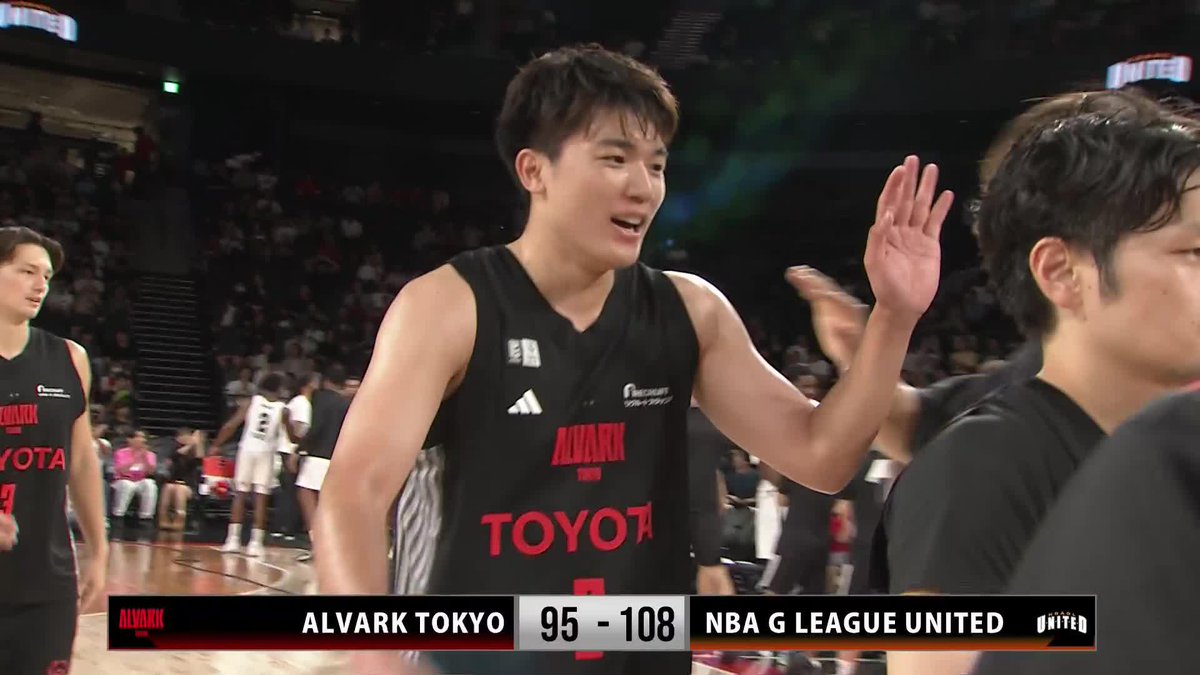 🌏B.LEAGUE GLOBAL INVITATIONAL 2025🌏 ロスターを欠く中、戦い抜いたアルバルク東京。 オーバータイムの末、NBA Gリーグ・ユナイテッドに惜しくも敗戦。 素晴らしい試合を繰り広げた両チームに拍手が送られます👏 アルバルク東京【ALVARKTOKYO】 📡バスケットLIVEで見逃し視聴 #Bリーグ