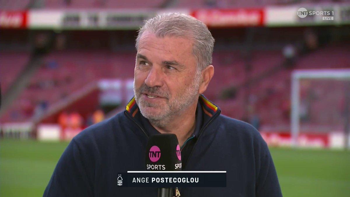 "When I took the job everyone told me I had to win a trophy" "They didn't tell me I'd get sacked at the end of it" 🤣 It's great to have Ange Postecoglou back in the Premier League 🙌 🎙️ Lynsey Hipgrave | 📺 TNT Sports & discovery+ UK