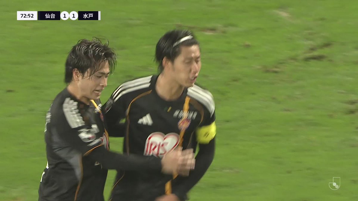 🎦 ゴール動画 🏆 明治安田Ｊ２リーグ 第29節 🆚 仙台vs水戸 🔢 1-1 ⌚️ 73分 ⚽️ 菅田 真啓（仙台） #Ｊリーグ