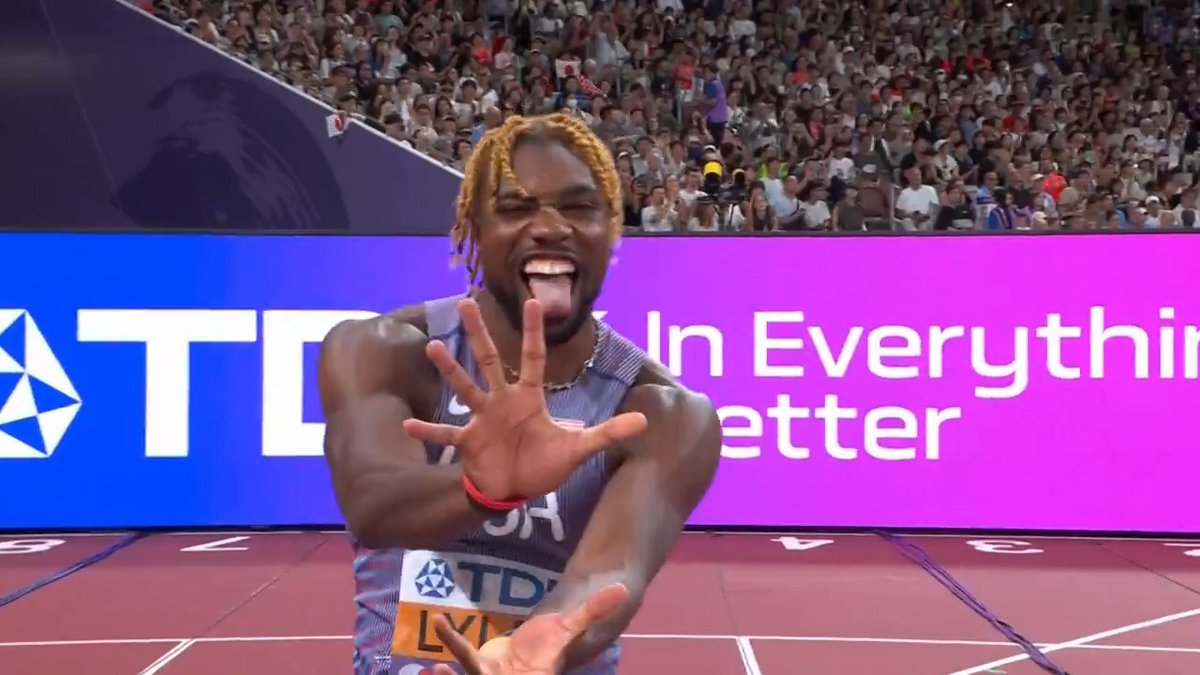 【東京世界陸上】 ▶️男子100m 予選 3組 🇯🇵桐生祥秀 選手 5位 10秒28 準決勝進出ならず。 🇺🇸ライルズ 選手 1位 9秒95 2大会連続短距離3冠を目指し 🔥準決勝へ🔥 📺TBS系列 生中継