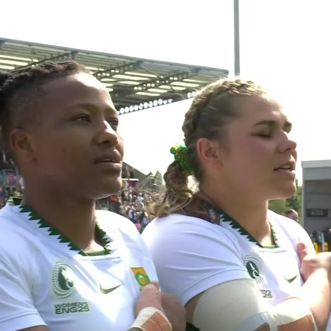 Nkosi Sikelel' iAfrika 🎙️🇿🇦 A spot in the semi-final is on the line for the Springbok Women ⏩ 📺 Stream #RWC2025 on DStv:
