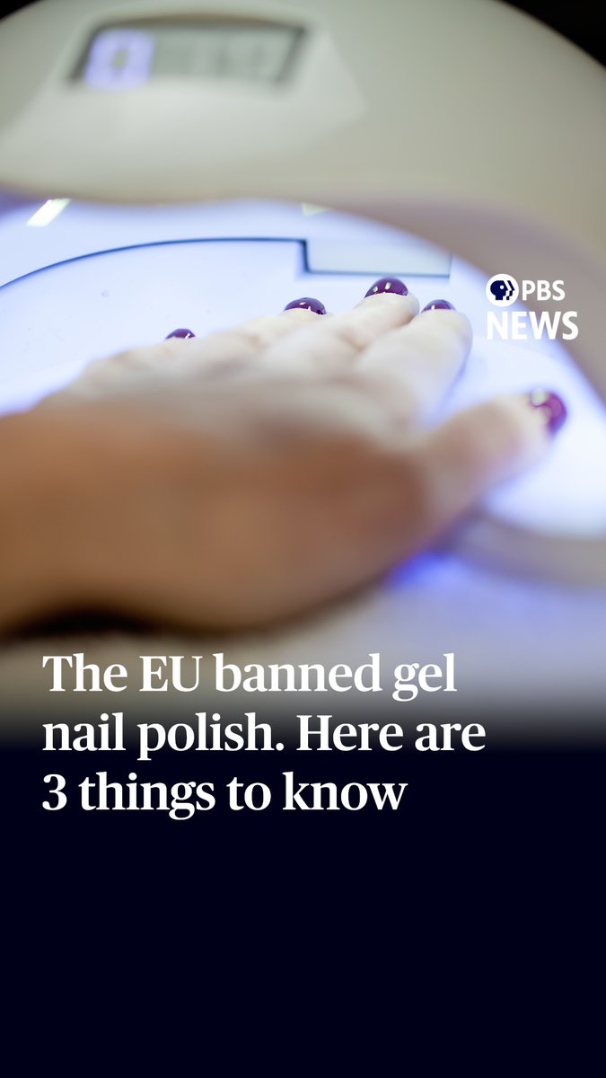 Europe just banned gel nail polish. The highly popular product is worshipped for its ability to create a long-lasting, no-chip manicure. It boasted a market value of nearly $6 billion in 2024. But the EU banned one of its key ingredients, trimethylbenzoyl diphenylphosphine oxide (or TPO), after it was classified as “carcinogenic, mutagenic, or toxic-to-reproduction" substance. The EU cited studies that found animals experienced fertility and reproductive health issues after ingesting high levels of TPO. But people getting a gel manicure don’t ingest TPO, putting them at minimal risk of harmful effects, experts told PBS News. Why isn’t this banned in the U.S.? EU standards take a hazard-based approach, looking at the intrinsic harm of a chemical or product in isolation. The U.S. takes a risk-based approach, taking into account both the risk and exposure, experts said. What does this mean for you? Michelle Wong, a chemistry P.h.D and science communicator at Lab Muffin Beauty Science, told PBS News that 1% of TPO is left after curing and if you go into the sun afterwards, the TPO is going to be gone altogether. But there are risks with at-home gel nail kits, including painting outside of your nails or not curing the paint correctly.