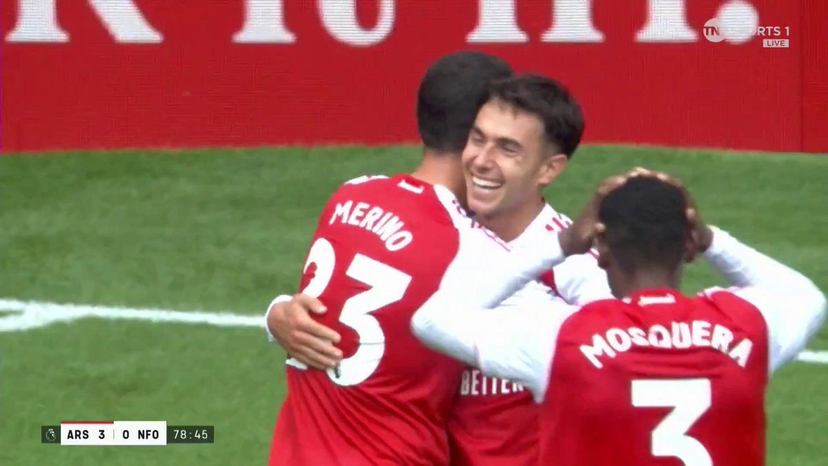 Martin Zubimendi gets his brace 🔥 A brilliant header by the Spaniard and Arsenal lead 3-0 🙌 📺 TNT Sports & discovery+ UK