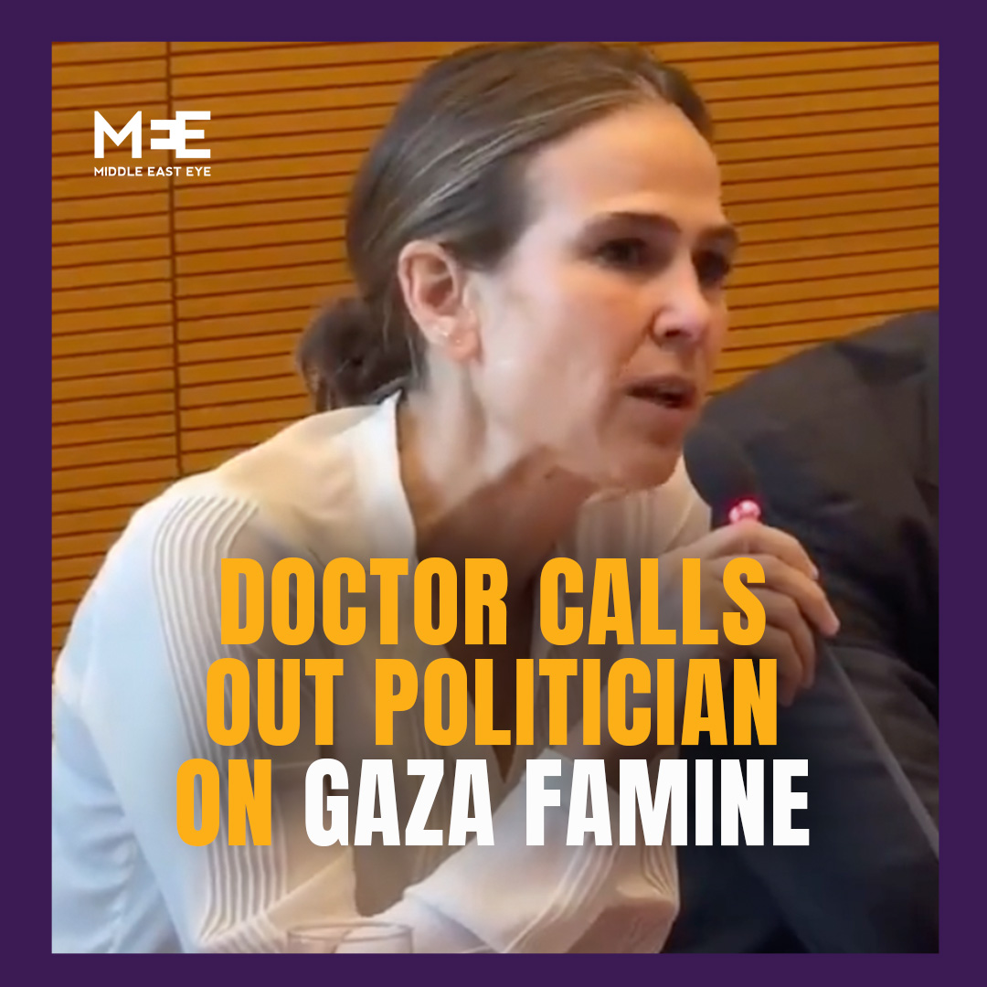 “I think you need to really consider what inherent racism and dehumanisation you have in you.” Dr Tanya Haj-Hassan, a Canadian paediatrician who has spent time working on the ground in Gaza, responded to a German politician who questioned reports of famine and genocide.