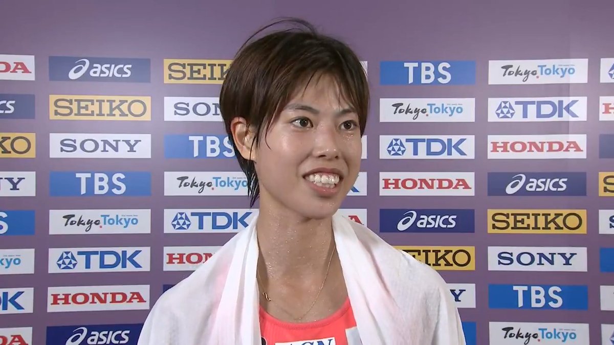 【#東京世界陸上】 ✅ 女子10000m 決勝 6位入賞✨ 廣中璃梨佳選手のインタビューです!!! 🗣「国立の中で皆さんの歓声を浴びながら6位入賞できたのは率直に嬉しいです」 📺TBS系列 生中継