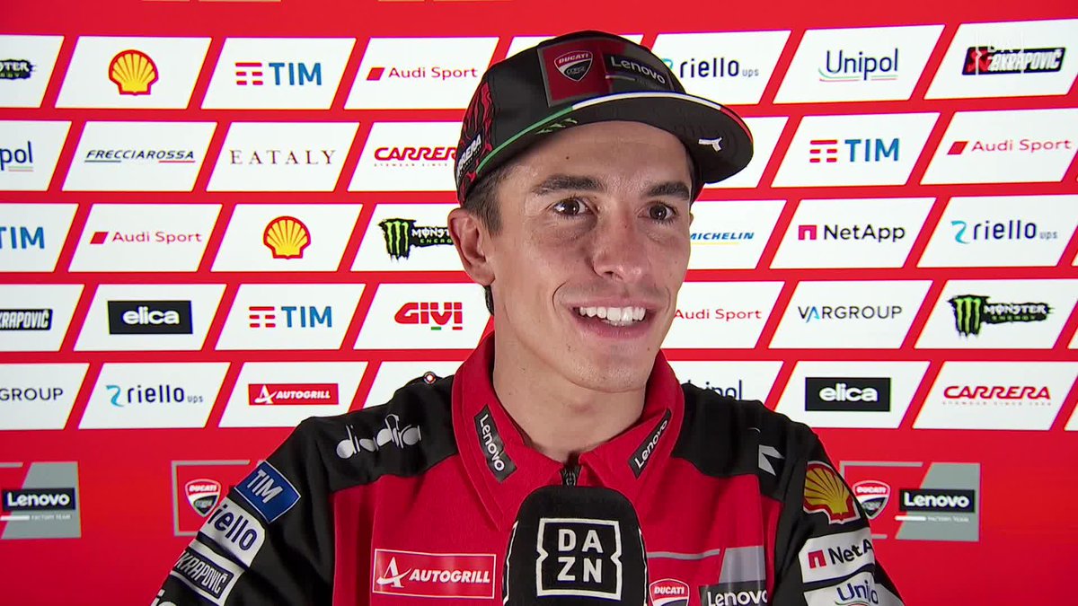 🗣️ “¿Que algunos han celebrado mi caída? Ellos mismos se definen” 🔊 “Lo que no es normal es que a falta de 6 carreras y el tercero no tiene opciones. El título se queda en casa Márquez” Palabra de Marc Márquez #SanMarinoGP 🇸🇲 #MotoGP 🏁