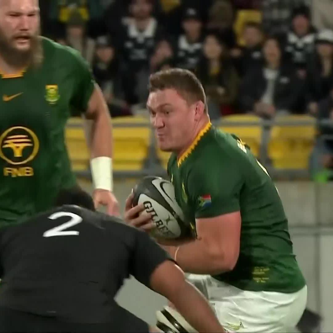 JASPER WIESE My word, how we've missed him. No. 8 depth not as deep as we'd like to think because he proved today how wide the gap is 🔥 #NZLvRSA #SSrugby #ForeverGreenForeverGold