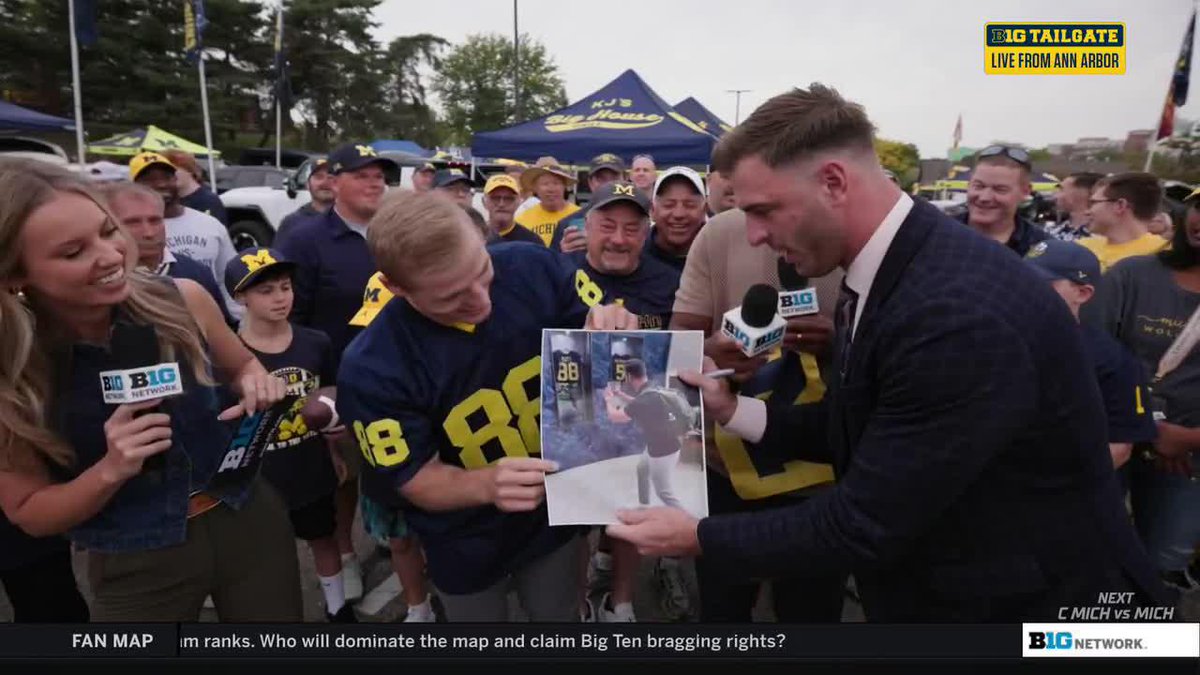 Can't have a 𝘛𝘢𝘪𝘭𝘨𝘢𝘵𝘦 in Ann Arbor without a Jake Butt appearance, right? We think Jake Butt enjoyed himself here 😊