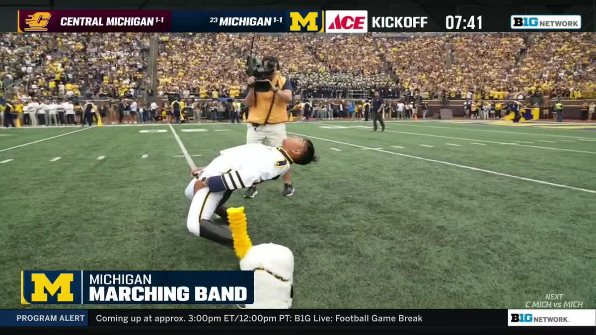Some Michigan Marching & Athletic Bands before kickoff in Ann Arbor 🥁