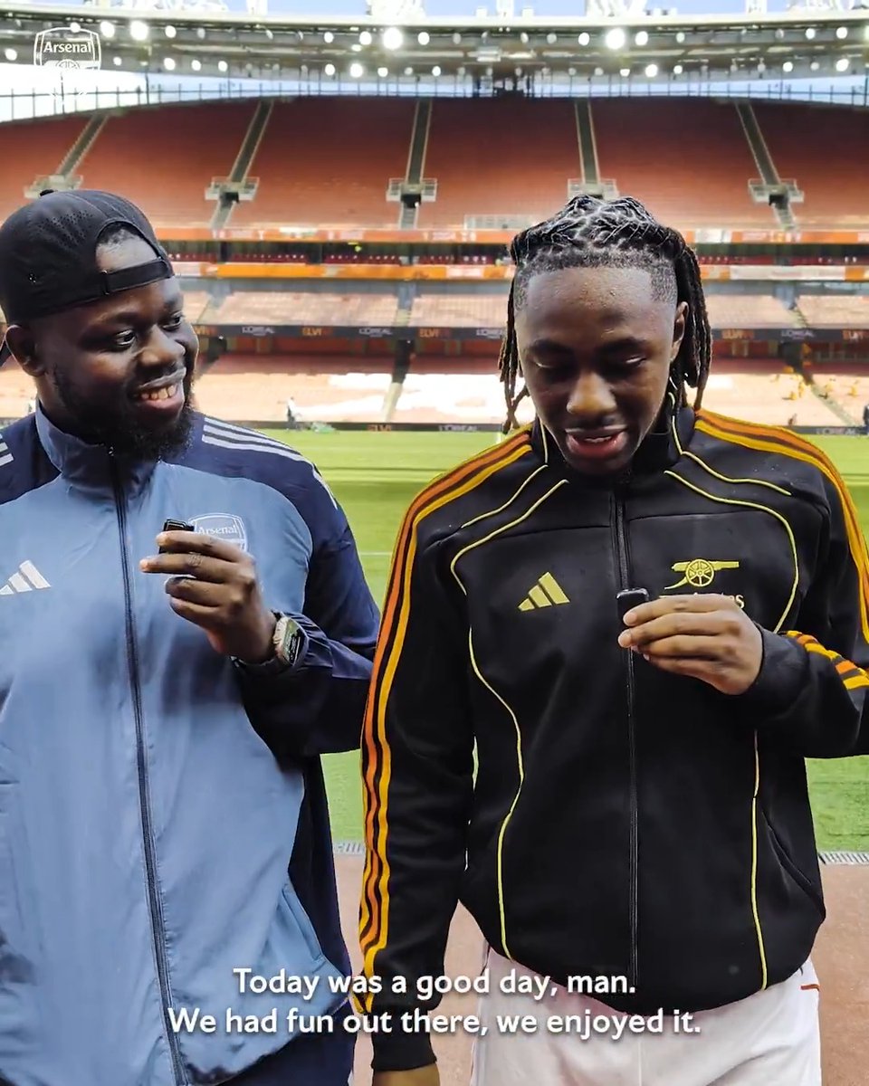 💬 “It’s special, it’s powerful.” Ebere caught up with Frimmy after making his home debut for Arsenal ❤️