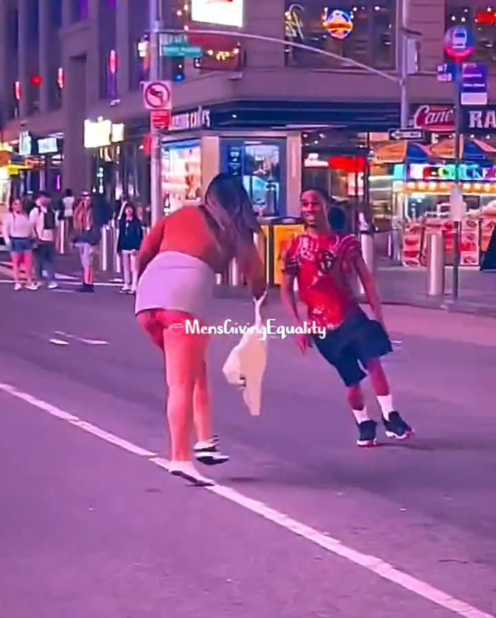 If a man did this, he'd be arrested for sexual harassment