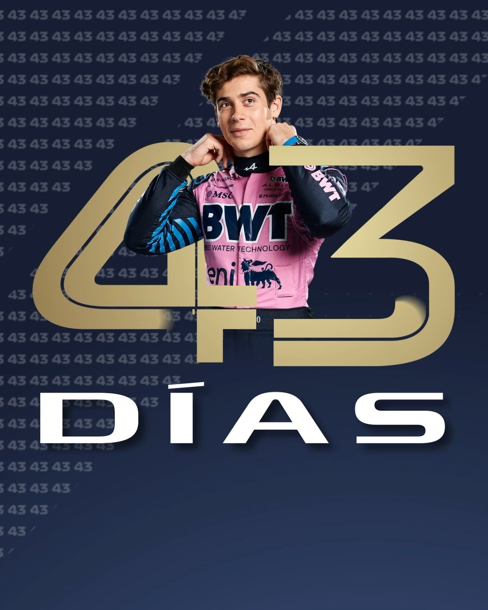 La cuenta regresiva está en marcha: ¡prepárate para la carrera más emocionante del año! 🇲🇽🔥 #SoyParteDeLaH1ST0RIA