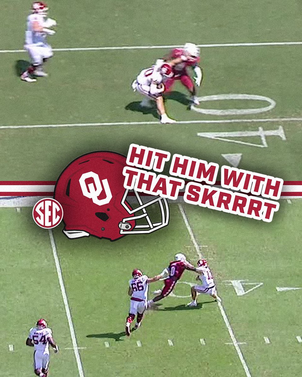 GET. OFF. HIM. 🫸 Oklahoma Football x 📺 ESPN2