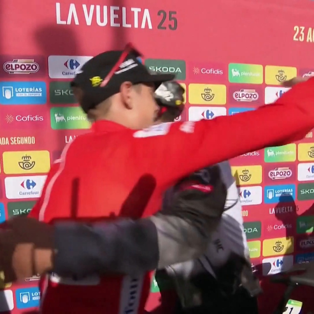 ❤️‍🩹 Rivales sobre la bicicleta, deportistas ante todo: Jonas Vingegaard y Joao Almeida #LaVuelta25