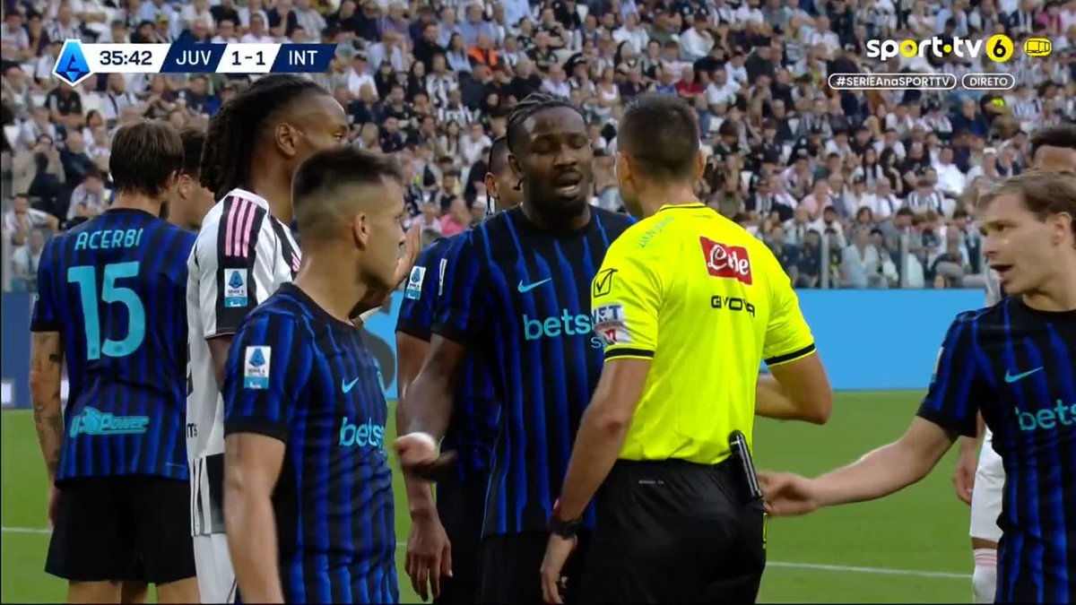 Os irmãos Thuram a marcarem-se um ao outro 😅 #sporttvportugal #SERIEAnasporttv #SerieA #juventus #inter