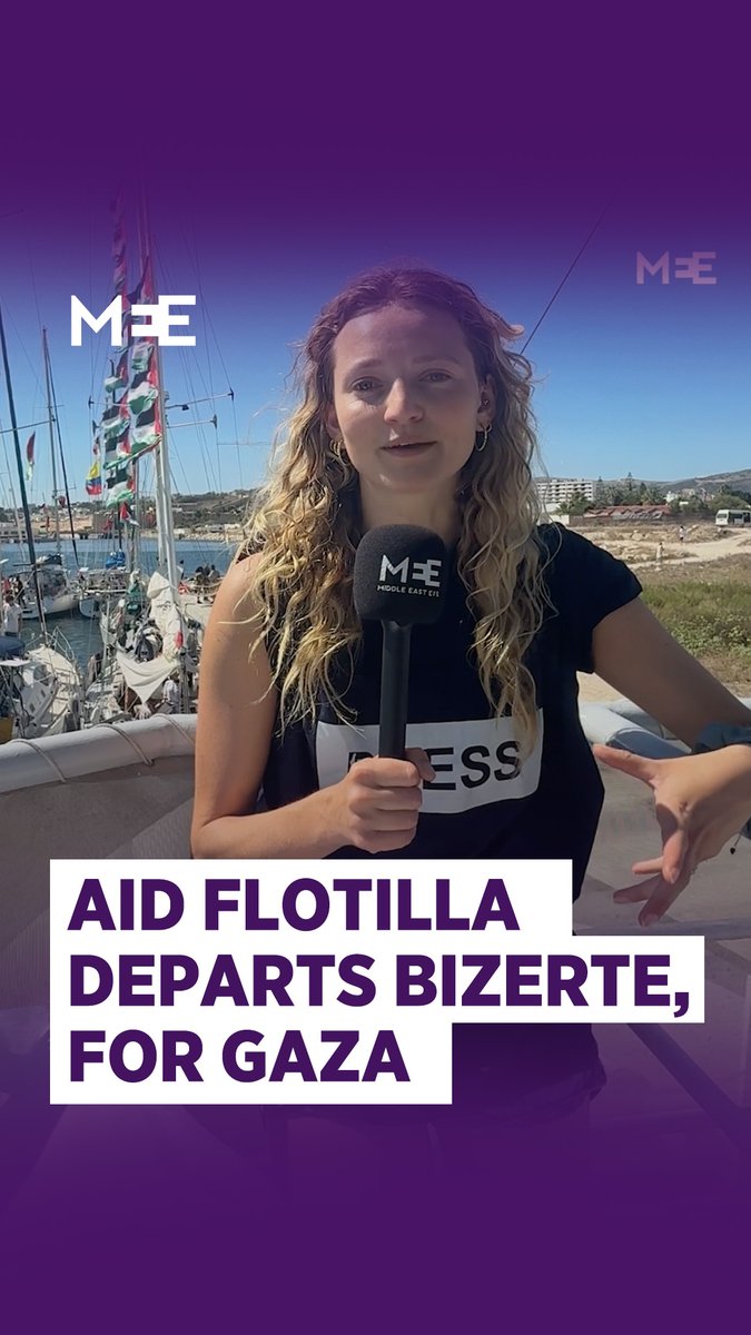 Dozens of boats carrying hundreds of kilos of aid and hundreds of volunteers are about to depart the Port of Bizerte, sailing east towards Gaza. They are due be joined by additional boats from Italy, Tunisia and Greece over the next two days.