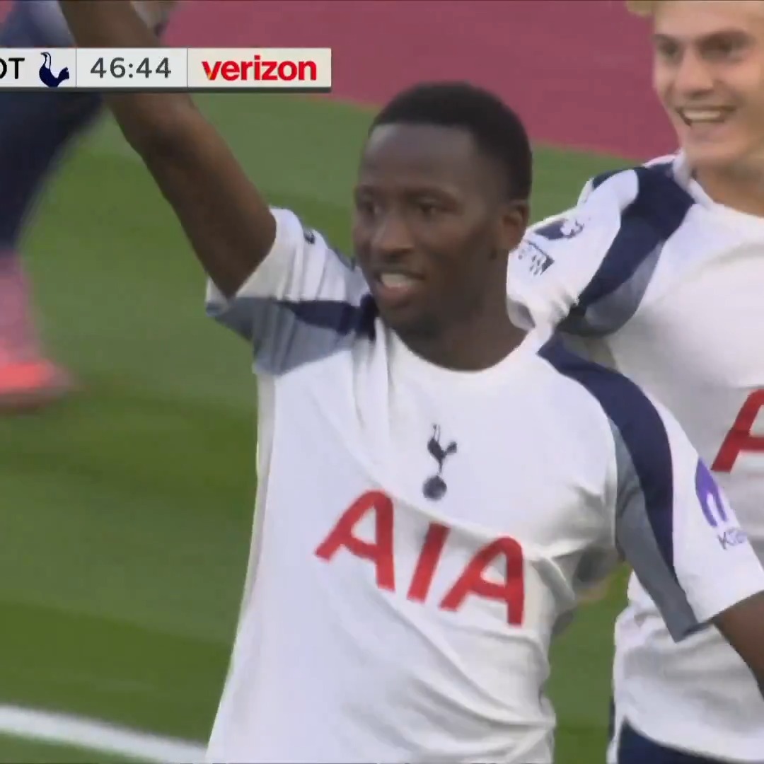 PAPE MATAR SARR HEADS SPURS IN FRONT. 👏