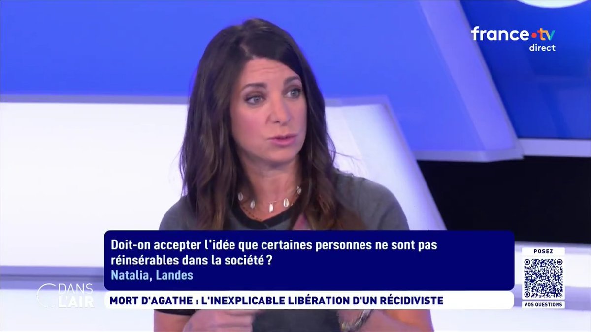 "Je pense qu'il faut accepter l'idée que certaines personnes ne sont pas réinsérables dans la société. Pour les victimes qui vivent avec l'impunité de ces criminels remis en liberté. Car si, ils sont relâchés dans la nature : entre deux contrôles, ils peuvent violer !"J.Rozenblum