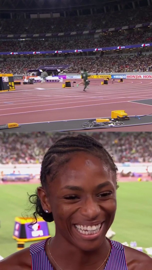 Melissa Jefferson-Wooden’s goal in Tokyo is simple… win EVERYTHING. 👀 #WorldAthleticsChamps