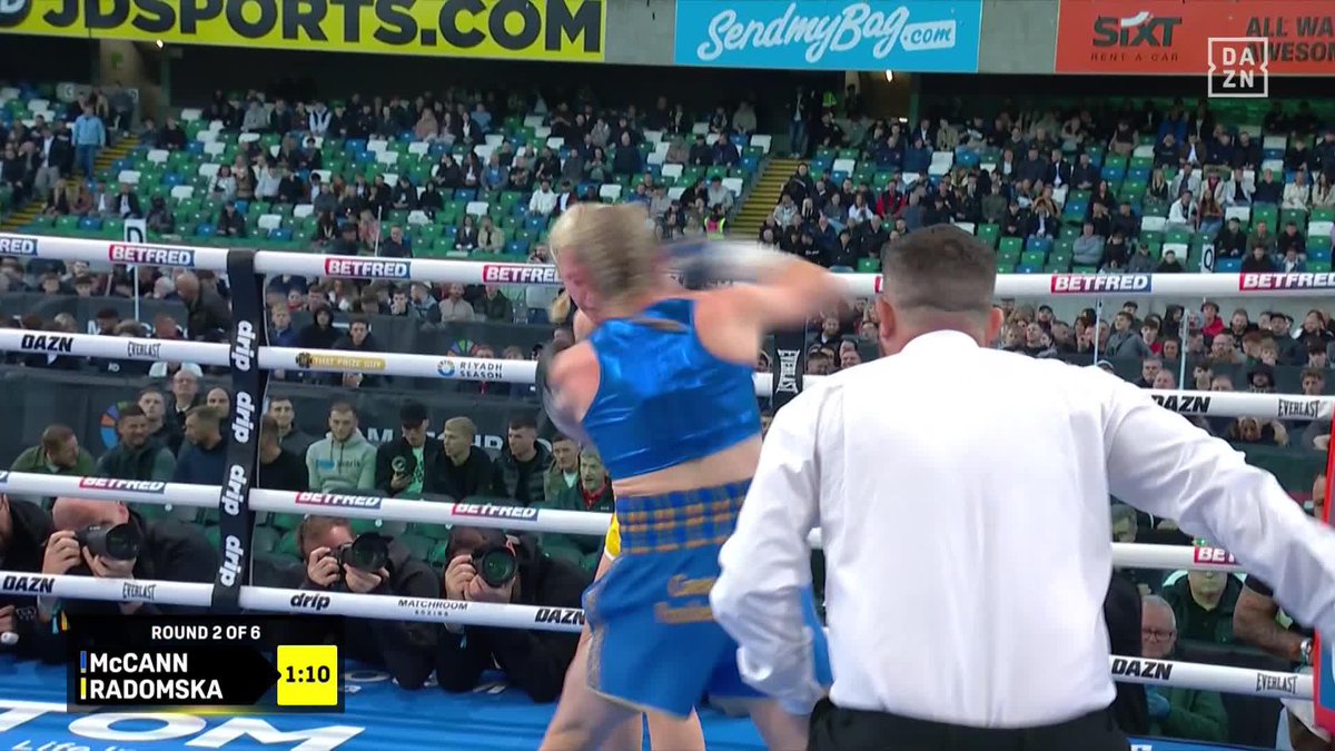 Meatball Molly was landing BIG and Kate Radomska KICKED HER?!?! 😳 #CrockerDonovan2 | Live NOW on DAZN