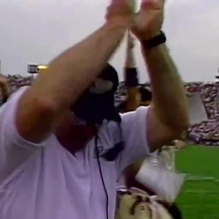 This was the first of many 🚂 #OTD in 1997, Purdue Football upset No. 12 Notre Dame to send Joe Tiller to his first win as Purdue coach.