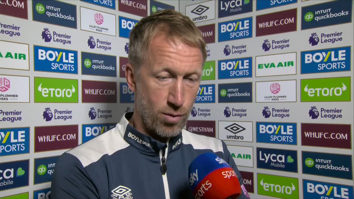 "I felt for the players there" West Ham boss Graham Potter on his side's tough loss to Spurs 🗣️