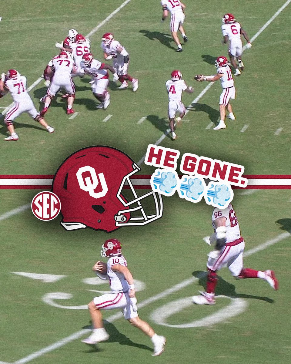 faked even the cameras out 😅 Oklahoma Football x 📺 ESPN2