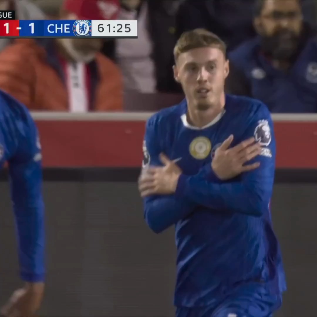 COLE PALMER MAKES AN INSTANT IMPACT OFF THE BENCH WITH CHELSEA'S EQUALIZER. 🥶